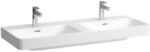 Laufen Pro X porcelán duplamosdó 120x46 cm 3 csaplyukkal és túlfolyóval, fehér H8148620001081 (H8148620001081)
