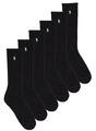 Ralph Lauren Zoknik CAS CREW 6PK-CREW SOCK-6 PACK Fekete Egy méret