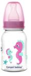 Canpol babies keskeny nyakú cumisüveg 120ml LOVE&SEA rózsaszín (5911499)