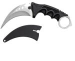 Depox Cuțit karambit vanatoare DEPOX®, lamă fixă, oțel inoxidabil 420, gri, 19 cm (2664)