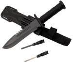 Depox Cutit de vanatoare DEPOX®, Jungle Specialist, 31 cm, negru, teaca inclusa (2953)