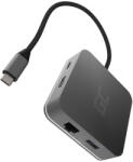 Green Cell Dokkoló Állomás HUB HUB USB-C 6w1 (USB 3.0 HDMI Ethernet USB-C) Apple MacBook, Dell XPS, Asus ZenBook és sok más laptophoz AK61 (AK61)