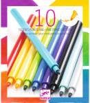 DJECO Filctoll készlet - Szivárvány, 10 színű - Rainbow (DJ09208)