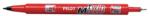 Pilot Alkoholos marker, 0, 8/2 mm, kétvégű, PILOT "Twin", piros (SCA-TM-R-BG) - csillag