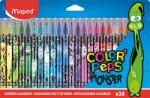 Maped Filctoll készlet, 2, 8 mm, kimosható, MAPED "Color`Peps Monster" 24 különböző szín (845401) - csillag