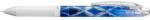 Pentel Zseléstoll, 0, 25 mm, nyomógombos, PENTEL "EnerGel BLN75 Kiriko, Flying Arrow", kék (BLN75ED1-C) - csillag