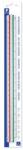 STAEDTLER Léptékvonalzó, építőipari, műanyag, STAEDTLER "Mars 561 (561 98-1BK)
