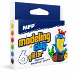 MFP glitteres gyurma 100 g - 6 színű csillámos gyurma készlet