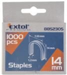 Extol Premium U-szeg profi tűzőgéphez 7, 55×0, 52×1, 2mm ; 14mm, 1000db, használható: 4770704, 8851110 és 8851112 tűzőgéphez (8852305)