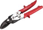 FORTUM garancia lemezvágó olló jobb+egyenes vágáshoz, 255mm, CrMoV, áttételes, HRC 60-62, Tüv/GS, DIN 6438 FORTUM (4770901)