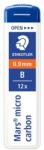 STAEDTLER Grafitbél, B, 0, 9 mm, STAEDTLER "Mars Micro Carbon 250 (250 09-B) - csillag