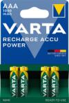VARTA Tölthető elem, AAA mikro, 4x1000 mAh, előtöltött, VARTA "Power (5703 301 404) - csillag