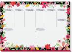 SIGEL Könyökalátét, 420x297 mm, SIGEL "Flower Love (JS200) - csillag