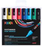 uni Dekormarker készlet, 1, 8-2, 5 mm, UNI "Posca PC-5M", 8 különböző szín (PC-5M 8C) - csillag