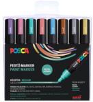 uni Dekormarker készlet, 1, 8-2, 5 mm, UNI "Posca PC-5M", 8 különböző metál szín (2UPC5MMETAL8DB)