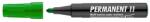 ICO Alkoholos marker, 1-3 mm, kúpos, ICO "Permanent 11", zöld (9580007005) - csillag
