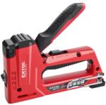 EXTOL PREMIUM 5 év tűzőgép 10, 6 és 11, 3mm×6-14mm, kapcsok, U-szeg és szeg, 4-az-1-ben funkció; festett ALU ház, biztonsági zár (8851112)