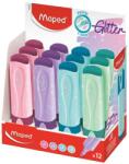 Maped Szövegkiemelő display, 1-5 mm, MAPED "Glitter Fluo Peps", vegyes pasztell színek (742038)