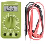 EXTOL CRAFT 3 év digitális multiméter; Amper/Volt/Ohm mérő, hangjelző funkcióval, CE, 1 db 9V elem (600011)