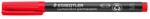 STAEDTLER Alkoholos marker, OHP, 0, 4 mm, STAEDTLER "Lumocolor® 313 S", piros (313-2) - csillag