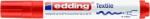 edding Textilmarker, 2-3 mm, kúpos, EDDING "4500", piros (4-4500002) - csillag
