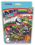 GRANIT Filctoll készlet, GRANIT "Arti Kids", 12 különböző szín (FL12P00) - csillag