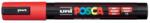 uni Dekormarker, 1, 8-2, 5 mm, UNI "Posca PC-5M", piros (286617000) - csillag