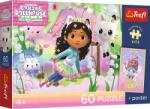 Trefl - Puzzle „Casa de păpuși a lui Gabby: Aventurile lui Gabby și ale pisicuței + poster - 40 - 99 piese Puzzle