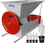 Eno Italia Zdrobitor desciorchinator manual ENO 3 Smalto role aluminiu tambur inox 1200 kg/h + 5 buc. Dop cu serpentina 25-50 L 50/35X55 AgroPro Fabricat in Italia (10104052+dop) - agropro