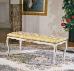 Settimo Bancheta clasica Monza din lemn 96 cm, tapitata, in stil italian (EU442)