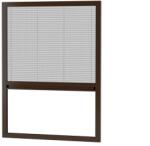 Fornest - Plase anti-insecte pentru FERESTRE - PLISSE LITE - MARO ÎNCHIS - RAL8019 (SH/PLS/OK/LTX\8019)