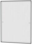 Fornest - Plase anti-insecte pentru FERESTRE DIN ALUMINIU - fixe - SPRING - GRI - RAL 9006 (SH/RAM/OK/SPR9006)