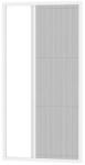 Fornest - Plasă anti-insecte pentru UȘI - PLISSE LITE- ALB RAL9016 (SH/PLS/DV/LTX9016)