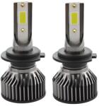 Techstar Set 2 LED-uri Auto Techstar® V6, H7, 40w, 4000 Lumeni, 6500K, AUTO, 12-24 Volti, COB, Canbus, Radiator Aluminiu (SKU2396)