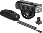 Lezyne - Lumina fata - MACRO DRIVE 1400+ RECHARGEABLE - 1400 lumeni - power pack - USB - negru (1-LED-4A-V804)