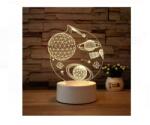EMC ONSHOP Lampa de Veghe 3D LED EMC ONSHOP®, Model Univers si Planete, Alimentare USB, Cablu 1m, Lumina Ambientala pentru Dormitor, Cadou Copii si Pasionati de Astronomie (JUM-1221226)