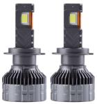 Techstar Set 2 LED-Uri Auto Techstar® P18, H7, 300W, 45000 Lumeni, 6500K, 12-24V, Unghi Fascicul 360°, CSP 4575, Canbus, Radiator Aluminiu, Racire Cooling Tech, Argintiu (SKU3071)
