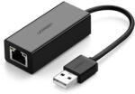 UGREEN Placa de retea CR110 USB to RJ45 network adapter Negru (024277)