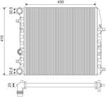 VALEO Radiator Motor Seat Cordoba Ibiza Iii Ibiza Iv Ibiza Iv Sc Ibiza Iv St Toledo Iv Skoda Fabia I Fabia I Praktik Fabia Ii (VAL733062)