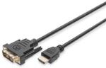 Digitus High Speed Full HD 60Hz DVI-D - HDMI type A kábel 2m (DB-330300-020-S)