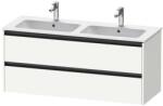 Duravit Ketho. 2 - Dulap bază pentru lavoar, 55x128x48 cm, 2 sertare, alb mat K25266018180000 (K25266018180000)
