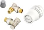 Danfoss radiátorszelep szett sarok - RA-FN 1/2 szelep + Redia 015G5120 fej + RLV-S visszatérő (015G5155) (015G5155)