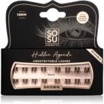 SOSU Cosmetics Hidden Agenda Undetectable Lashes pachet cu gene fără noduri autoadezive 10mm Brown 16 buc