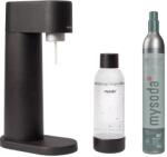 Mysoda Woody WD002F-B fekete szódagép+palack+töltet (WD002F-B)
