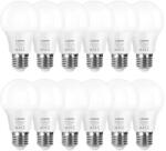 Lepro 100089-WW-EU-12 LED-izzó, E27, A60, 8, 5 W (60 W), 806 lm, 2700 K (meleg fehér), 180°, 12 darabos csomag (100089-WW-EU-12)