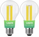 Lepro 100094-WW-EU-2 E27 LED filament izzó, 7, 2 W, 1521 lm, 2700 K, meleg fehér, 2 db