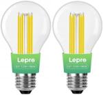Lepro 100094-WW-EU-2 E27-es szálas LED-izzó, 7, 2 W (100 W), 1521 lm, 2700 K, A osztály, 2 db-os csomag (100094-WW-EU-2)