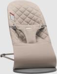 BabyBjörn Balansoar BabyBjorn Bliss Sand Grey din tesatura matlasata cu aspect Clasic, cu bara de jucarii inclusa, 0 - 2 ani (606117A) Sezlong balansoar bebelusi