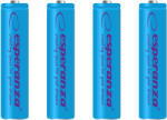 Esperanza Tölthető akkumulátor NI-MH AAA 1000mAh 4db, kék 73320 (EZA102B)