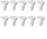 Lepro 200081-DW-EU-10 GU10 LED-izzó, 4, 5 W, 345 lm, 6500 K, hideg fehér, 10 db